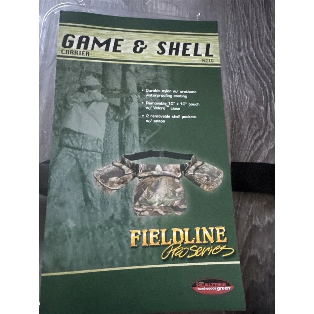 Fieldline Camo Hunting Waist Belt 3 Pouch Game Bag Made in USA Camouflage
